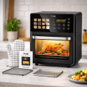 Мултифункционален Голям Фритюрник с Горещ Въздух TOBI 16L, Мощност 2400W и Пълноцветен Сензорен Touch Дисплей