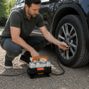 Двуцилиндров автомобилен компресор 12V 150 PSI с дигитален дисплей