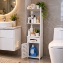Водоустойчив тесен шкаф и рафт за баня 30 x 30 x 120 см