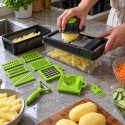 Мултифункционално кухненско ренде и резачка за зеленчуци с прозрачен контейнер