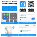 Bluetooth цифров термометър и влагомер със захранване от батерия в бял цвят