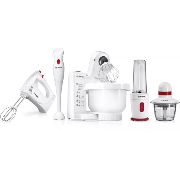 Миксер Bosch MFQP1000 с турбо функция и приставки за тесто