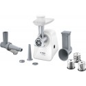 Месомелачка MFW2Bosch 517W с максимална мощност 1500 W и отделение за съхранение на кабела - бял цвят