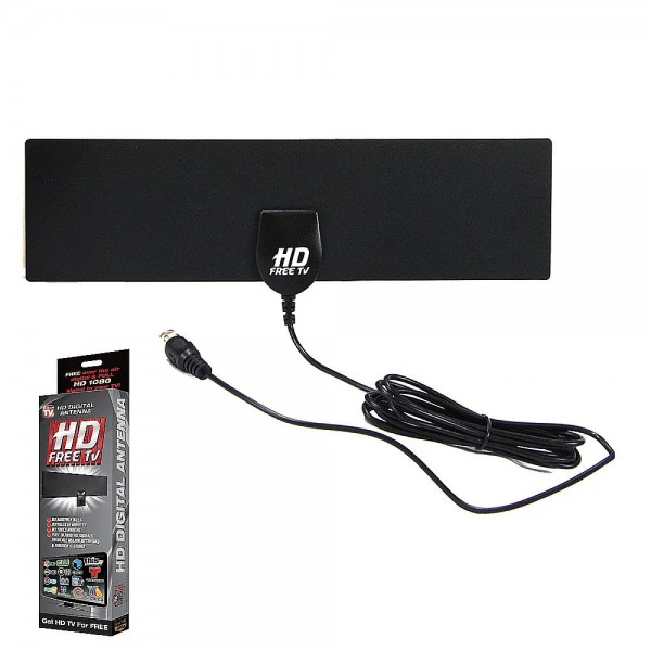 Цифрова HDTV вътрешна антена за безплатна телевизия която поддържа 720p, 1080i, 1080p и HD канали