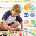 Montessori Детски куфар с 52 части - инструменти и животни за сглобяване от дърво