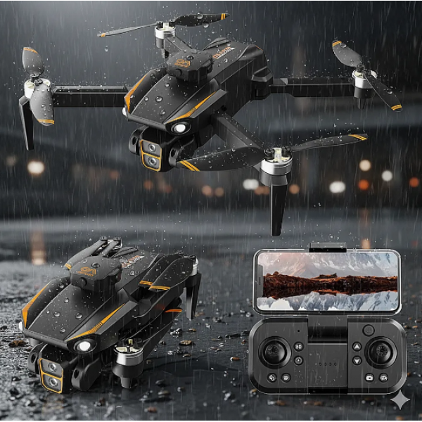Сгъваем квадрокоптер дрон XF608 с безчетков мотор, интелигентни режими, 8K камера, задържане на височина 