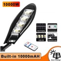 Соларна лампа за дворове, пътеки и градини с мощност 10000W, 1320 lm, 168 LED диода и датчик за движение