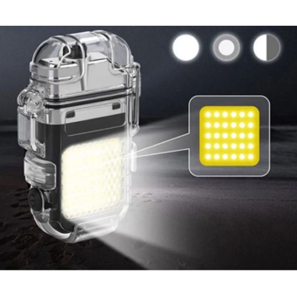 Електрическа запалка + COB LED фенер с удароустойчив и устойчив на ниски температури корпус
