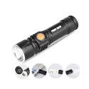 LED акумулаторен usb фенер с алуминиев корпус, вградена презареждаща се батерия, осветяемост до 200 метра