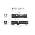 LED акумулаторен usb фенер с алуминиев корпус, вградена презареждаща се батерия, осветяемост до 200 метра