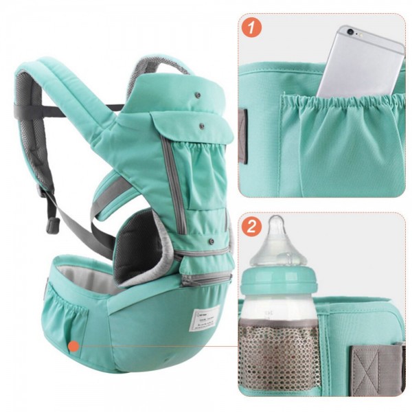 Удобно кенгуру за деца за напред или назад със столче  