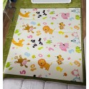 Топлоизолационо детско килимче за пълзене с размери 180x200x1 см и дизайн на Жираф и Цифри