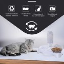 Комплект от две части за котка – диспенсър за вода и купичка за храна
