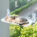 Сгъваемо котешко легло в сив цвят за поставяне на прозорец