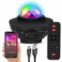 Въртящ се проектор с Bluetooth - звездно небе и колонка