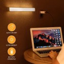 Акумулаторна безжична LED лампа със сензор за движение и обхват 3-5 метра светеща в студена бяла светлина - 1+1 ПОДАРЪК 