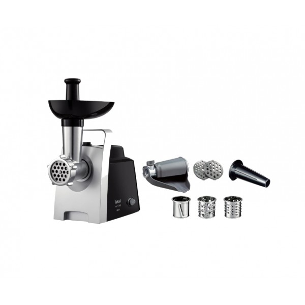 Месомелачка Tefal NE109838 с различни пристваки за месо, зеленчуци и доматен сок с  мощност от 1400W