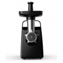 Месомелачка Tefal NE553838 с три решетки от неръждаема стомана за фино, средно и едро нарязване и аксесоари за колбаси, кайма и доматен сок - мощност 2000 W