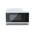 Микровълнова печка Sharp YC-MS02E-W със стоманено вътрешно покритие, 8 автоматични програми и 11 нива на мощност 