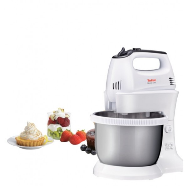 Миксер Tefal HT312138 с мощност 300 W, приставки за тесто и автоматично въртяща се купа 