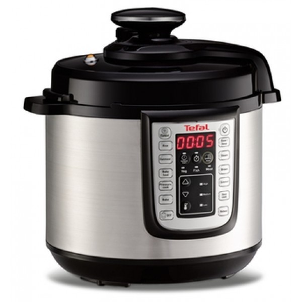 Мултикукър Tefal CY505E30 One Pot с 25 програми за готвене на различни ястия и мощност 1200 W