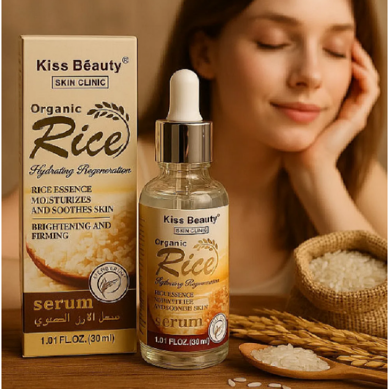 Kiss Beauty Веган серум подходящ под грим с оризова есенция, лека и немазна текстура