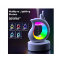 Антигравитационен овлажнител с вграден Bluetooth говорител, RGB осветление с различни режими и резервоар с вместимост от 450 мл