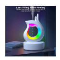 Антигравитационен овлажнител с вграден Bluetooth говорител, RGB осветление с различни режими и резервоар с вместимост от 450 мл