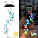 Соларен полилей Colibri с поменящи се LED цветове и висящ дизайн тип вятърен звън