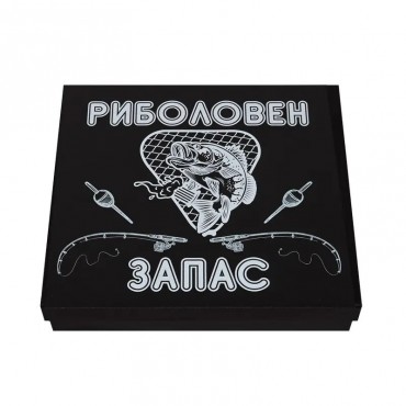Манерка с надпис Риболовен запас фуния и 2 броя метални чаши 