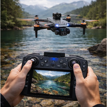 Професионален 8K дрон с вграден LCD дисплей на дистанционното и GPS прецизност със сензори за избягване на препятствия и 5G WiFi видео трансмисия Професионален 8K дрон с вграден LCD дисплей на дистанционното и GPS прецизност със сензори за избягване на препятствия и 5G WiFi видео трансмисия