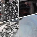 Спрей за топене на лед и сняг който предотвратва повторно замръзване