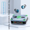 Светещи безжични Bluetooth слушалки M50 с кристален звук и индикатор за състояние на батерия