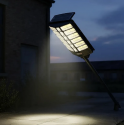 Соларна улична LED лампа с 936 LED диода, COB технология, автоматично включване при здрач и изключване при изгрев за домашни и професионални условия 