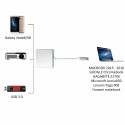 3 в 1 Type C към HDMI адаптер, поддръжка на 4K резолюция, 3D технология и синхронизация с аудио