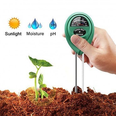 Уред за измерване на почвения състав – светлина, киселинност и влажност на почвата от неръждаем метал
