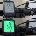 Водоустойчив електронен вело километраж с голям четери редов LCD дисплей, с функции за километраж, скоростомер и други
