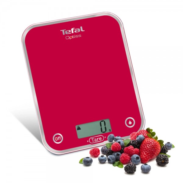 Везна Tefal BC5003V2 Optiss с вградена кука за стена за вертикално или хоризонтално съхранение и ръчно и автоматично включване и изключване