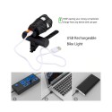 Фар за велосипед с USB 1600LM, Водоустойчивост клас IP65 и 3 режима на работа