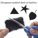 Комплект от 120 броя водоустойчиви етикети тип Черна Дъска с маркер с течен тебешир
