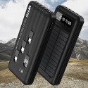 Външна батерия Power Bank с вграден соларен панел и две USB порта за зареждане - капацитет 30000 mAh 