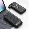 Външна батерия Power Bank с вграден соларен панел и две USB порта за зареждане - капацитет 30000 mAh 
