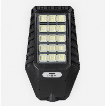 Соларна лампа подходяща за големи терени с автоматичен сензор, 12 LED диода, мощност 1200W и външно осветление 