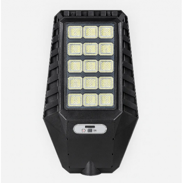 Соларна лампа подходяща за големи терени с автоматичен сензор, 12 LED диода, мощност 1200W и външно осветление 