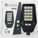 Соларна лампа подходяща за големи терени с автоматичен сензор, 12 LED диода, мощност 1200W и външно осветление 