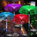 Соларна лампа Медуза – 7 цвята, RGB осветление и светещо колче